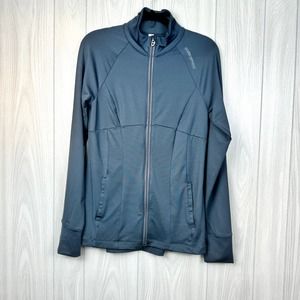 Under Armour Dri Fit Medium Gray Full Zip Semi-Fitted Jacket